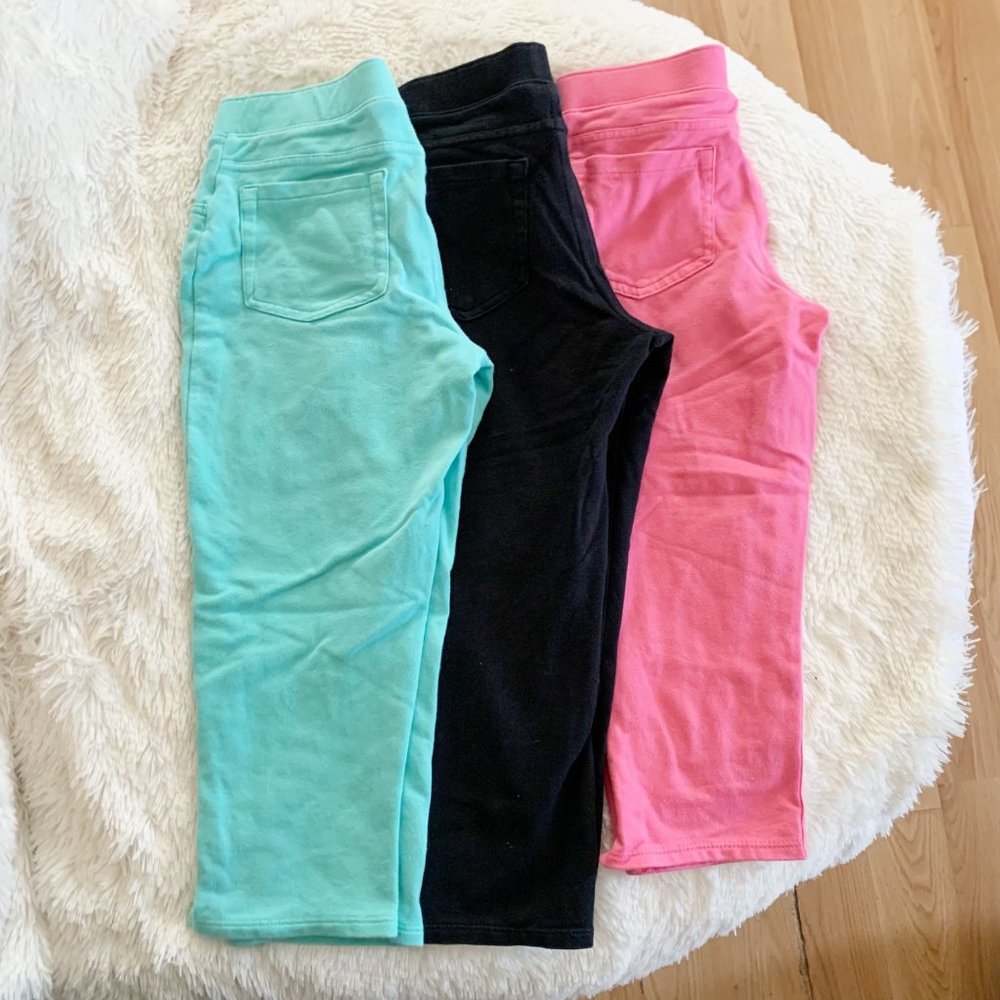Jumping Beans Girls Stretch Capri Pants 3pc Bundle Size 10